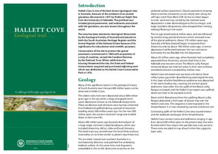Ice age / Geology of England / Historical geology / Hallett Cove Conservation Park / Hallett Cove /  South Australia