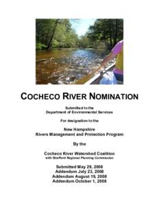Cocheco River Watershed: An Historical Perspective