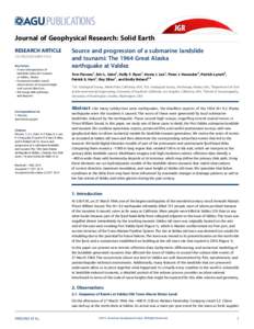 PUBLICATIONS Journal of Geophysical Research: Solid Earth RESEARCH ARTICLE2014JB011514 Key Points: • A new interpretation of