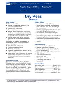 Topeka Regional Office Nebraska Dry Peas Fact Sheet