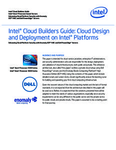 Cloud Design Uses Enomaly ECP* for Platform Security