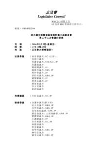 立法會 Legislative Council WKCD-297號 文 件 (此 份 會 議 紀 要 業 經 主 席 核 正 ) 檔 號 ： CB1/HS/2/04 西九龍文娛藝術區發展計劃小組委員會