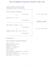 Case 1:12-cv[removed]DLC Document 326  Filed[removed]Page 1 of 160 UNITED STATES DISTRICT COURT SOUTHERN DISTRICT OF NEW YORK