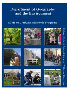 Department of Geography and the Environment College of Liberal Arts and Sciences Villanova University Dr. Lisa J. Rodrigues Associate Professor and Graduate Program Director