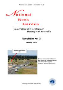 National Rock Garden – Newsletter No. 3  N ational Rock