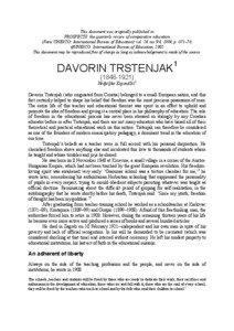 This document was originally published in PROSPECTS: the quarterly review of comparative education (Paris UNESCO: International Bureau of Education):vol. 24, no.3/4, 1994, p. 671–76.