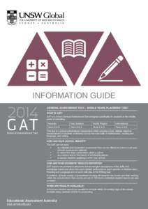 Information Guide[removed]G AT General Achievement Test