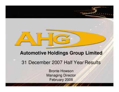 Automotive Holdings Group Limited