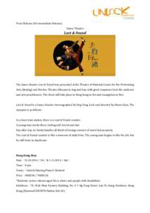 Hong Kong / Asia / Political geography / Hong Kong culture / City Contemporary Dance Company / The Hong Kong Academy for Performing Arts