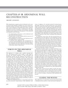 Chapter 69: Abdominal Wall Reconstruction