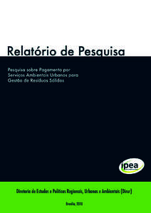 Governo Federal Secretaria de Assuntos Estratégicos da Presidência da República Ministro Samuel Pinheiro Guimarães Neto  Fundação pública vinculada à Secretaria de