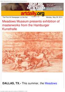 Meadows Museum presents exhibition of masterworks from the Hamburger Kunsthalle