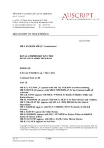 AUSCRIPT AUSTRALASIA PTY LIMITED ABN[removed]Level 22, 179 Turbot Street, Brisbane QLD 4000 PO Box[removed]George St Post Shop, Brisbane QLD 4003 T: 1800 AUSCRIPT[removed])