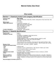 Material Safety Data Sheet JSL Chemical Corporation 218 Royal Palm Way Palm Beach, FL[removed]Phone :