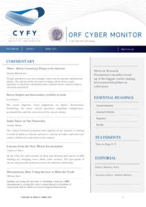 CYFY 2015 14th to 16th October  VOLUME III ISSUE 4