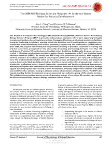 Scholarship of Teaching and Learning / Teaching / Science education / American Society for Microbiology / Educational psychology / Scientific teaching / Education