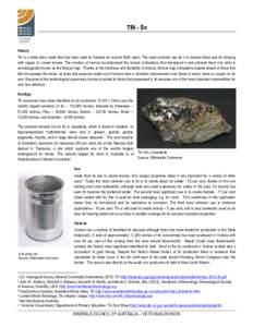 Microsoft Word - Minerals Thematic and Fact Sheets - Fact Sheets - Tin - Formatted.DOCX