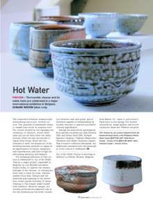 Hot Water PREVIEW – The humble chawan and its noble roots are celebrated in a major international exhibition in Belgium. CERAMIC REVIEW takes a sip.