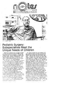 Pediatric surgery / Specialty / Medicine / C. Everett Koop / Health