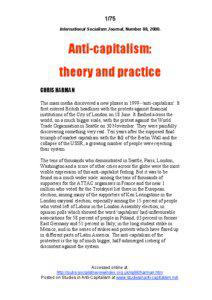 Philosophy / Socialism / Political movements / Economies / Economic liberalism / Anti-capitalism / World Trade Organization Ministerial Conference of 1999 protest activity / Capitalism / Globalization / Sociology / Economic ideologies / Social philosophy