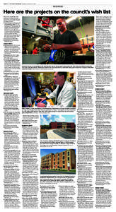 PAGE D-4 THE POST-STANDARD SUNDAY, AUGUST 24, 2014  BUSINESS Here are the projects on the council’s wish list Here is the complete list of the