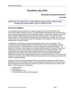Microsoft Word - TECHNICAL BULLETIN - Isocyantes April 06 - ODA _Final_.doc