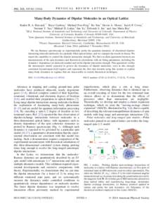 PRL 113, week ending 7 NOVEMBERPHYSICAL REVIEW LETTERS