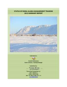 Status of Rural Alaska Management Training