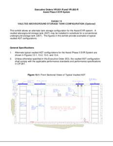 Executive Orders VR-201-R and VR-202-R Assist Phase II EVR System Exhibit 13 VAULTED ABOVEGROUND STORAGE TANK CONFIGURATION (Optional) This exhibit allows an alternate tank storage configuration for the Assist EVR system