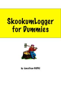 SkookumLogger for Dummies by Jonathan G0DVJ  Table of contents