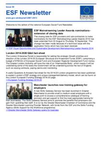 ESF Newsletter - Issue 58