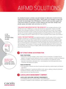 Financial services / Funds / Collective investment schemes / Alternative investment management companies / Hedge fund / Prime brokerage / Closed-end fund / Security / Private equity / Financial economics / Investment / Finance