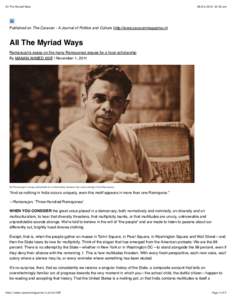 All The Myriad Ways:18 pm Published on The Caravan - A Journal of Politics and Culture (http://www.caravanmagazine.in)