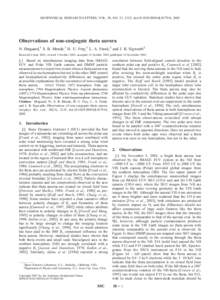 GEOPHYSICAL RESEARCH LETTERS, VOL. 30, NO. 21, 2125, doi:[removed]2003GL017914, 2003  Observations of non-conjugate theta aurora N. Østgaard,1 S. B. Mende,1 H. U. Frey,1 L. A. Frank,2 and J. B. Sigwarth2 Received 6 June 