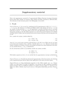 Supplementary material This is the supplementary material for ‘Computationally Efficient Bayesian Learning of Gaussian Process State Space Models’ by Svensson, Solin, S¨arkk¨a and Sch¨on, presented at AISTATS 2016