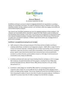 Structure / Environmental organizations / EarthShare / Environment
