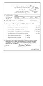 KANSAS GOVERNMENTAL ETHICS COMMISSION RECEIPTS AND EXPENDITURES REPORT OF A CANDIDATE FOR STATEWIDE OFFICE October 26,2006 FILE WITH SECRETARY OF STATE SEE REVERSE SIDE FOR INSTRUCTIONS