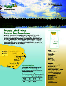 TSX – DML, NYSE MKT – DNN denisonmines.com A Lundin Group Company  Perpete Lake Project