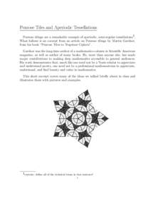 Tessellation / Wang tile / Kite / Tiling by regular polygons / Roger Penrose / Robert Ammann / Pattern / Tile / Polyomino / Tiling / Geometry / Penrose tiling