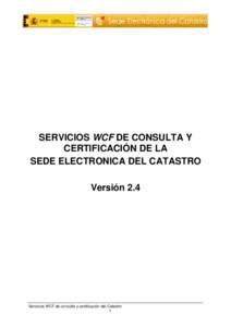 Servicios web WCF del catastro