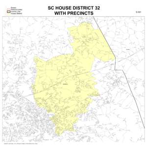 SC HOUSE DISTRICT 32 WITH PRECINCTS Mc Graw Rd Rd by V