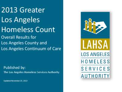 2013 Greater Los Angeles Homeless Count