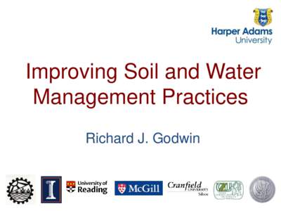 Water / Hydrology / Biology / Natural environment / Land management / Soil / Aquatic ecology / Surface runoff / Infiltration / Plough / Soil compaction