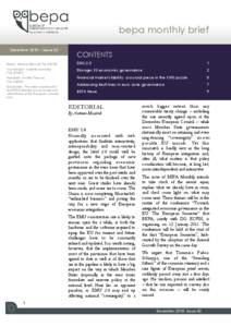 bepa monthly brief December 2010 – Issue 42 CONTENTS  Editor: Antonio Missiroli (Tel[removed])