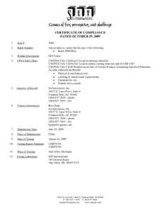 Set Enterprises / Dixboro /  Michigan / Consumer Product Safety Improvement Act / Fax / NSF International / Laser / Flammability / Fountain / Ann Arbor /  Michigan / Technology / Optics / Geography of Michigan