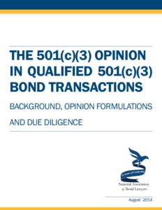 501(c) organization / Intermediate sanctions / Charitable organization / Nonprofit organization / Bond / Income tax in the United States / Loan / Legal opinion / Tax exemption / Taxation in the United States / Law / Structure
