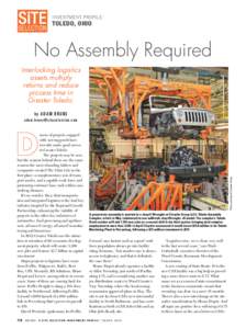 INVESTMENT PROFILE:  TOLEDO, OHIO No Assembly Required Interlocking logistics
