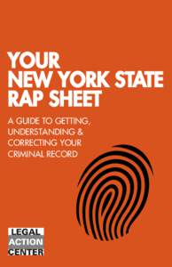 YOUR NEW YORK STATE RAP SHEET  YOUR NEW YORK STATE RAP SHEET A GUIDE TO GETTING,