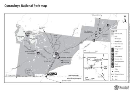 Currawinya National Park map
