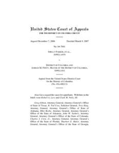 Law / Case law / District of Columbia v. Heller / Silveira v. Lockyer / Standing
